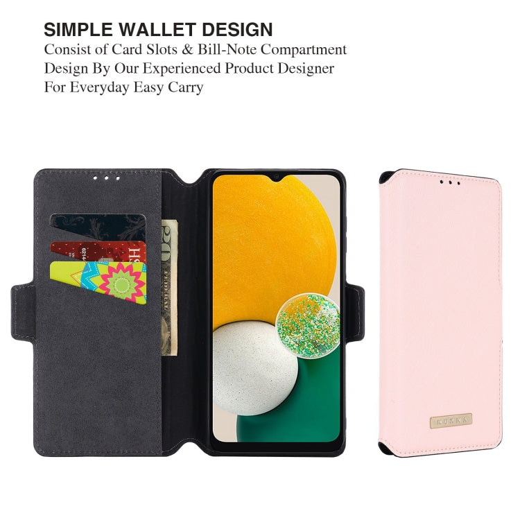 For Samsung Galaxy A13 MUXMA MX115 Cross Texture Oil Edge Flip Leather Phone Case