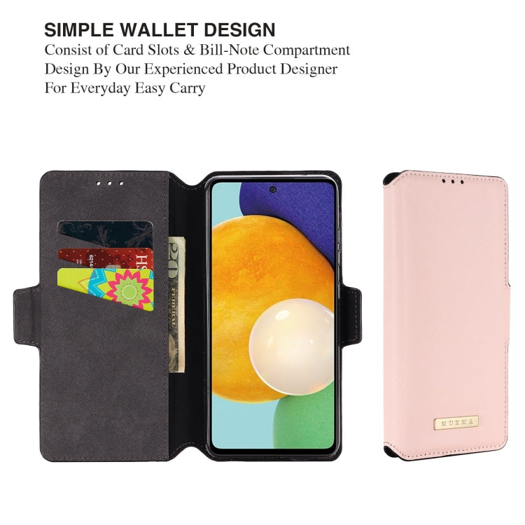 For Samsung Galaxy A52 5G / 4G MUXMA MX115 Cross Texture Oil Edge Flip Leather Phone Case