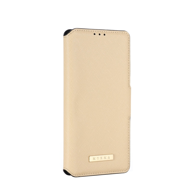 For Samsung Galaxy A72 5G / 4G MUXMA MX115 Cross Texture Oil Edge Flip Leather Phone Case