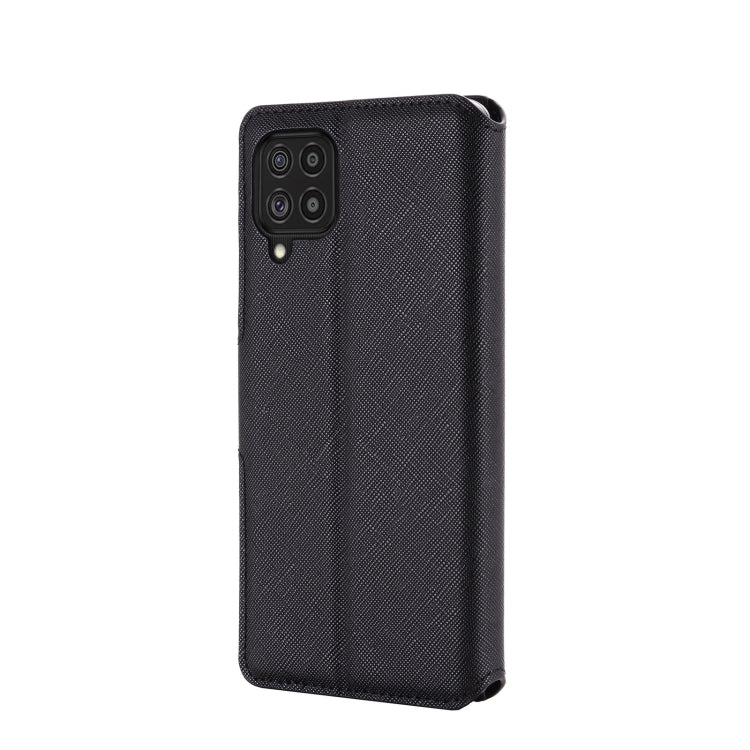For Samsung Galaxy F62 / M62 MUXMA MX115 Cross Texture Oil Edge Flip Leather Phone Case