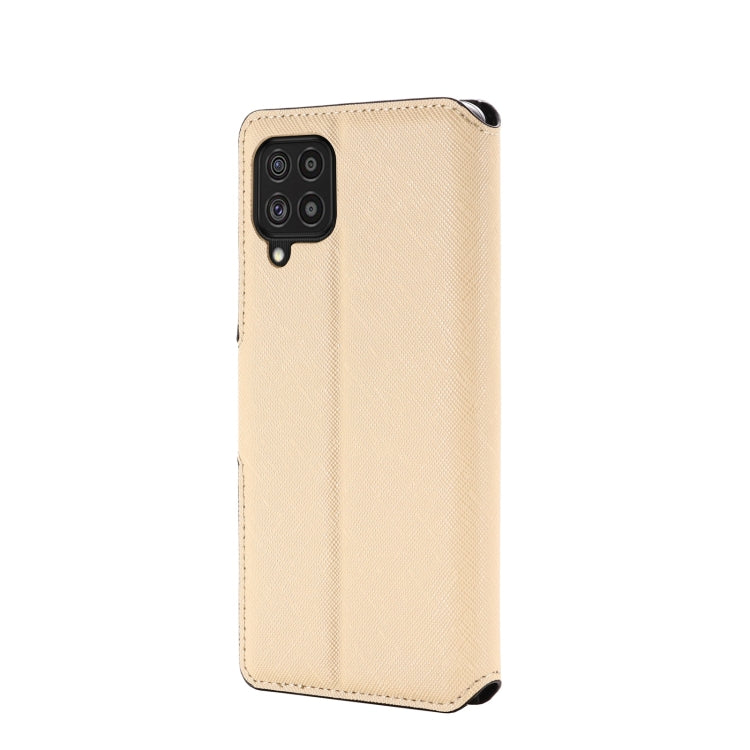 For Samsung Galaxy F62 / M62 MUXMA MX115 Cross Texture Oil Edge Flip Leather Phone Case