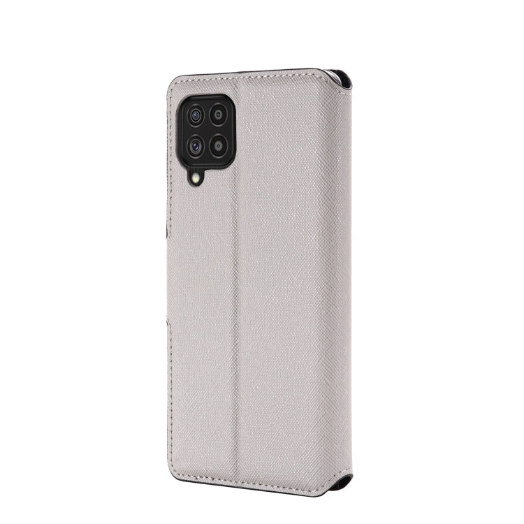 For Samsung Galaxy F62 / M62 MUXMA MX115 Cross Texture Oil Edge Flip Leather Phone Case