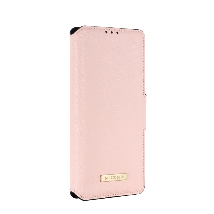 For Samsung Galaxy F62 / M62 MUXMA MX115 Cross Texture Oil Edge Flip Leather Phone Case