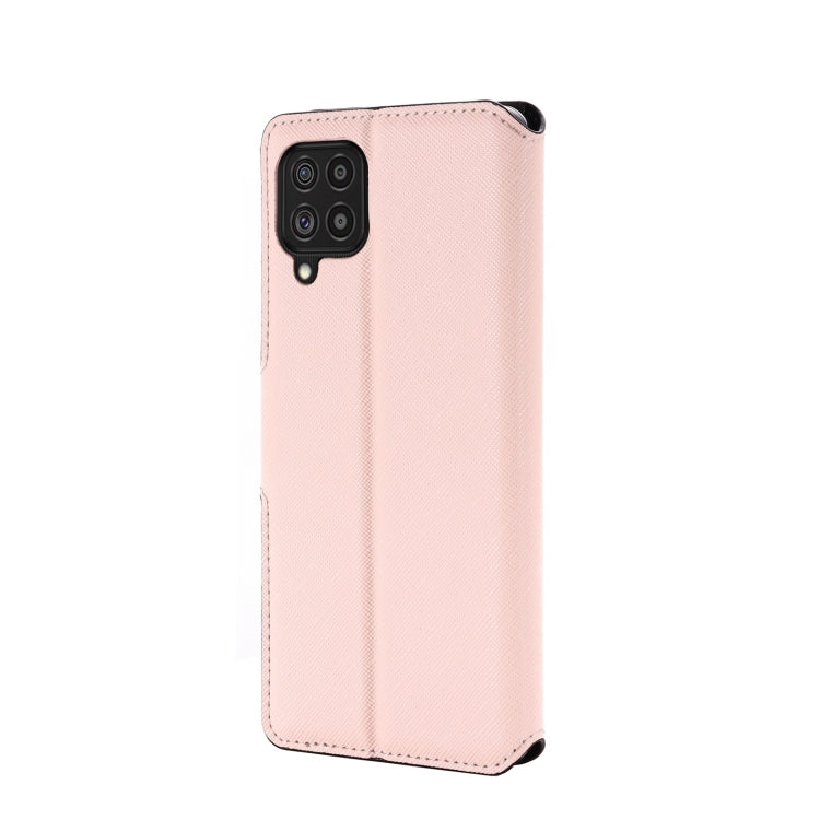 For Samsung Galaxy F62 / M62 MUXMA MX115 Cross Texture Oil Edge Flip Leather Phone Case