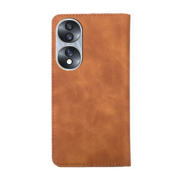 For Honor 70 Skin Feel Magnetic Horizontal Flip Leather Phone Case