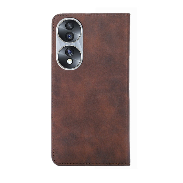 For Honor 70 Skin Feel Magnetic Horizontal Flip Leather Phone Case