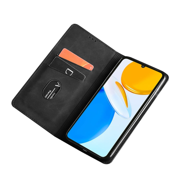 For Honor 70 Skin Feel Magnetic Horizontal Flip Leather Phone Case