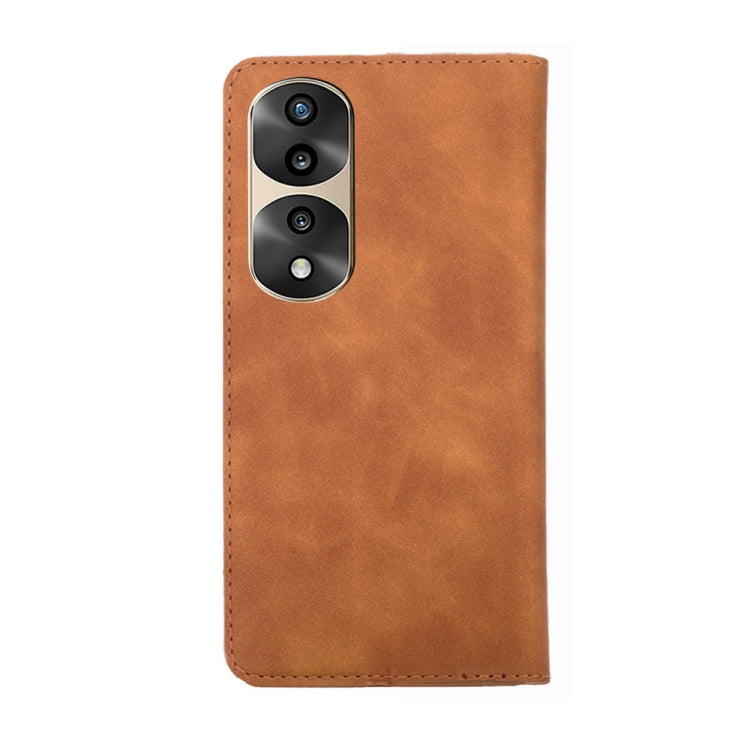 For Honor 70 Pro/70 Pro+ Skin Feel Magnetic Horizontal Flip Leather Phone Case
