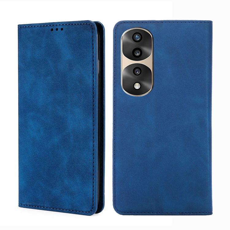 For Honor 70 Pro/70 Pro+ Skin Feel Magnetic Horizontal Flip Leather Phone Case