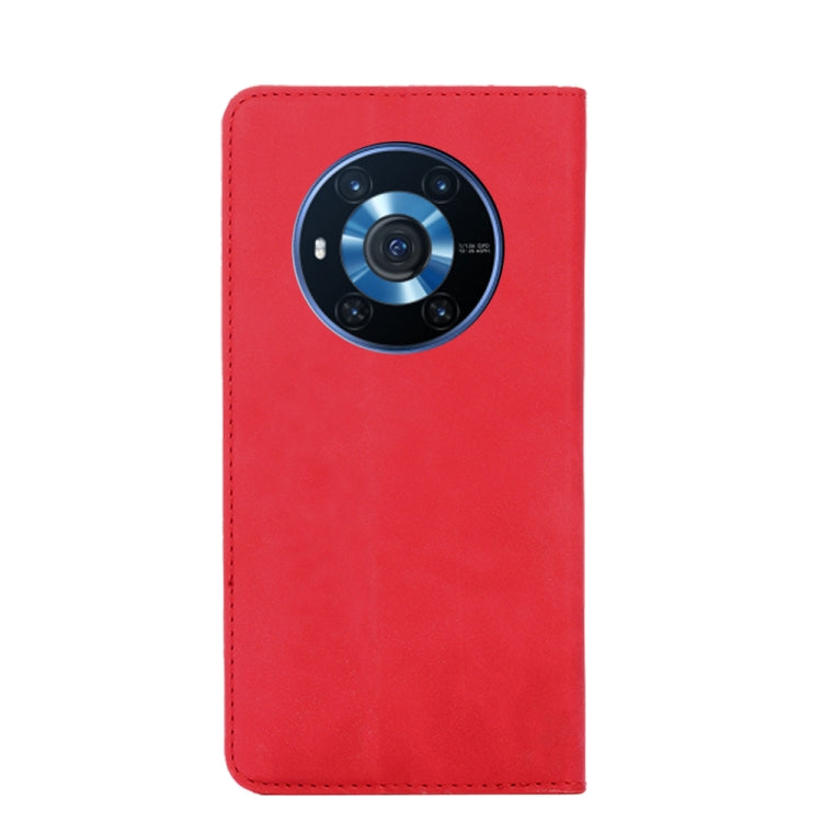 For Honor Magic3 Skin Feel Magnetic Horizontal Flip Leather Phone Case