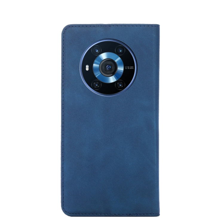 For Honor Magic3 Skin Feel Magnetic Horizontal Flip Leather Phone Case