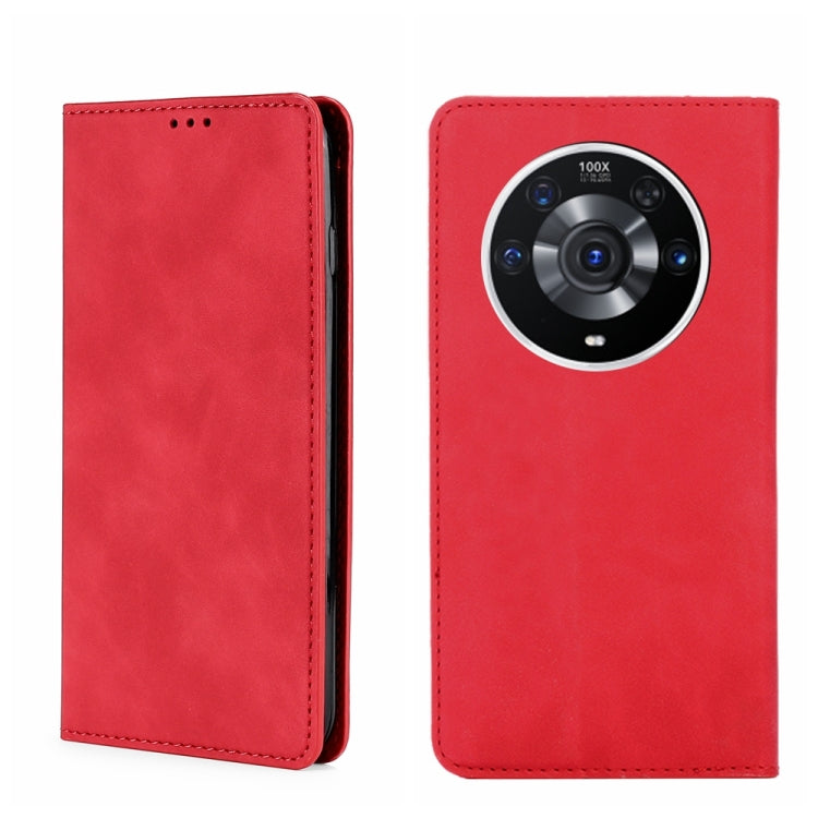 For Honor Magic3 Pro Skin Feel Magnetic Horizontal Flip Leather Phone Case