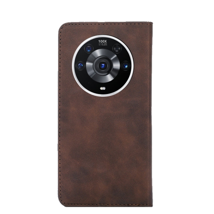 For Honor Magic3 Pro Skin Feel Magnetic Horizontal Flip Leather Phone Case