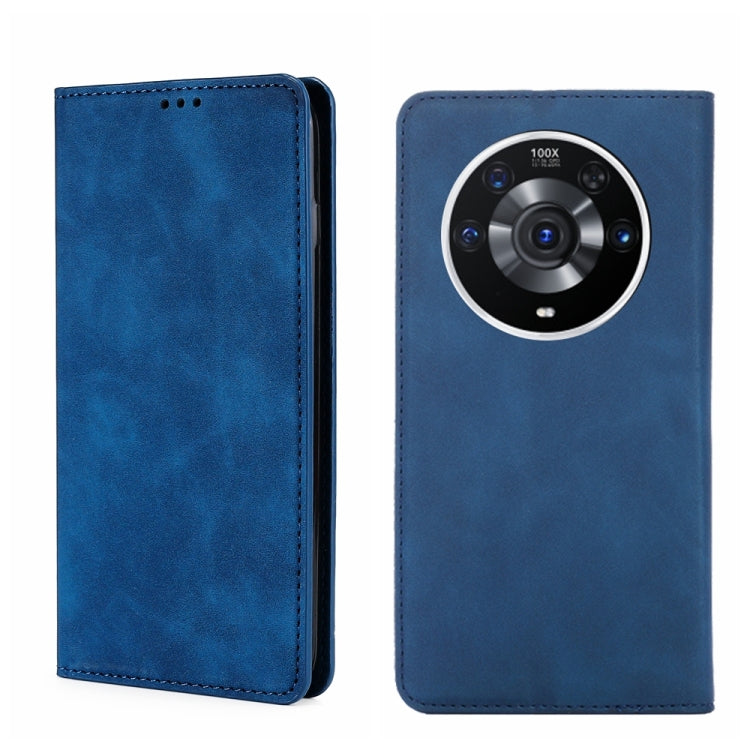 For Honor Magic3 Pro Skin Feel Magnetic Horizontal Flip Leather Phone Case
