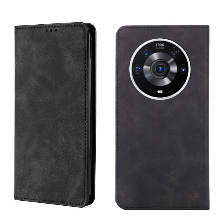 For Honor Magic3 Pro Skin Feel Magnetic Horizontal Flip Leather Phone Case