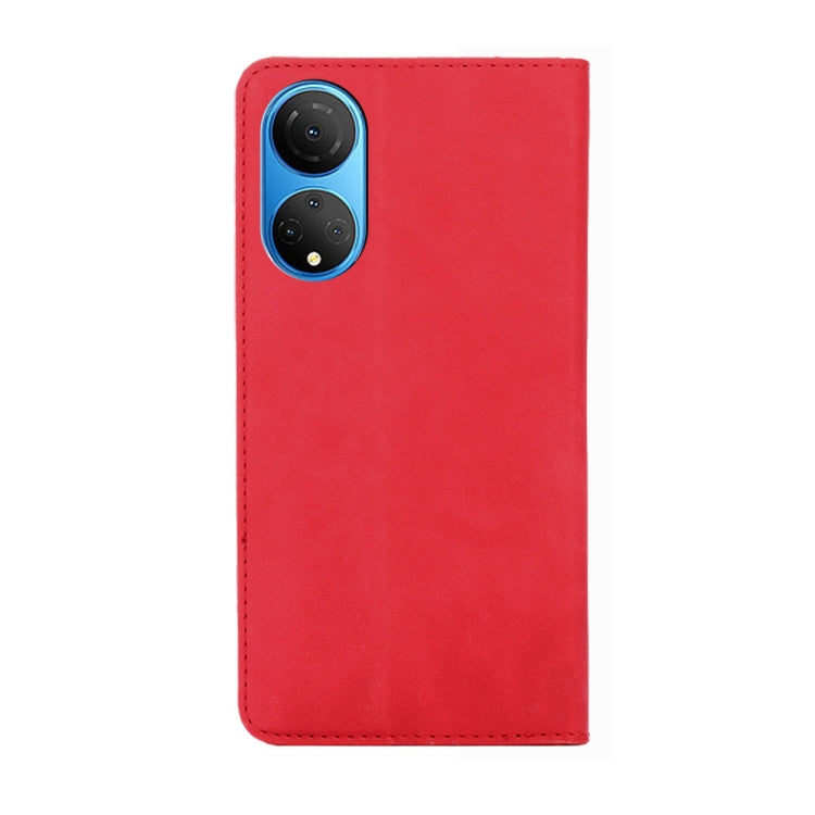 For Honor X7 4G Skin Feel Magnetic Horizontal Flip Leather Phone Case