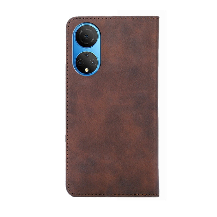 For Honor X7 4G Skin Feel Magnetic Horizontal Flip Leather Phone Case