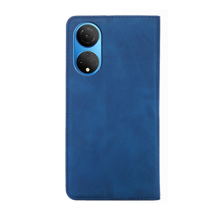 For Honor X7 4G Skin Feel Magnetic Horizontal Flip Leather Phone Case
