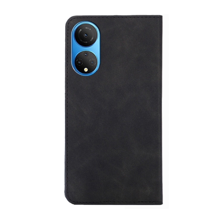 For Honor X7 4G Skin Feel Magnetic Horizontal Flip Leather Phone Case