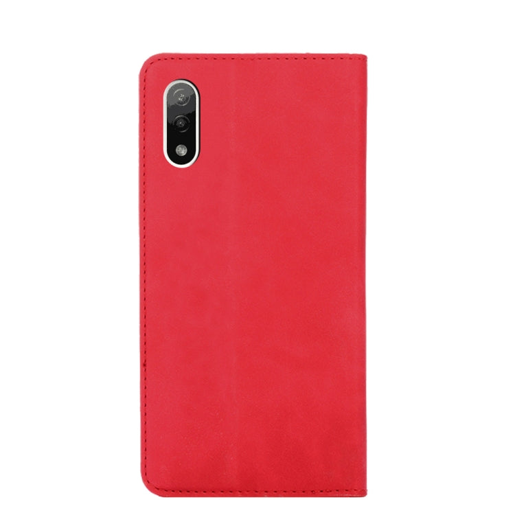 For Sony Xperia ACE II Skin Feel Magnetic Horizontal Flip Leather Phone Case