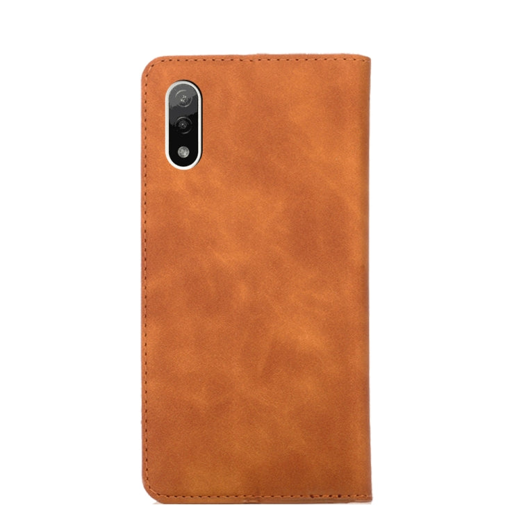For Sony Xperia ACE II Skin Feel Magnetic Horizontal Flip Leather Phone Case