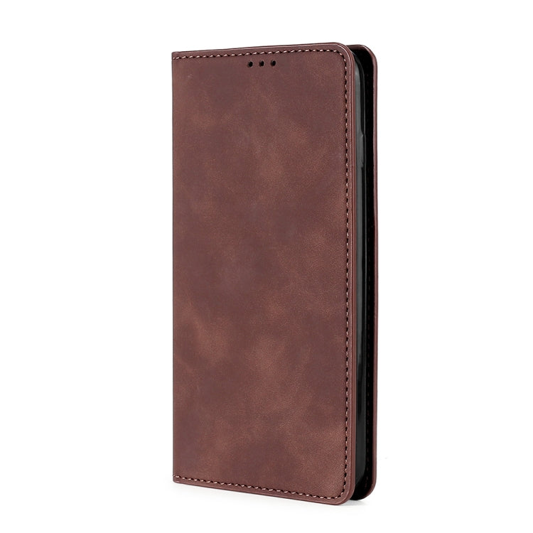 For Sony Xperia ACE II Skin Feel Magnetic Horizontal Flip Leather Phone Case