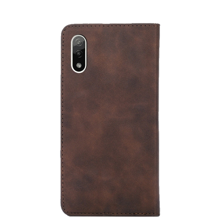 For Sony Xperia ACE II Skin Feel Magnetic Horizontal Flip Leather Phone Case