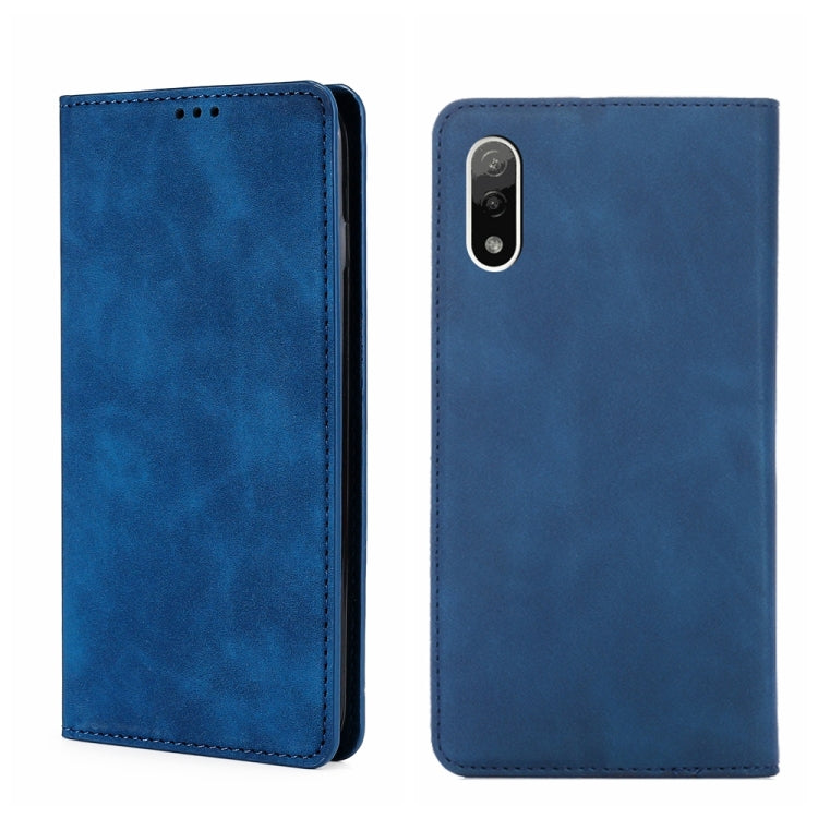 For Sony Xperia ACE II Skin Feel Magnetic Horizontal Flip Leather Phone Case