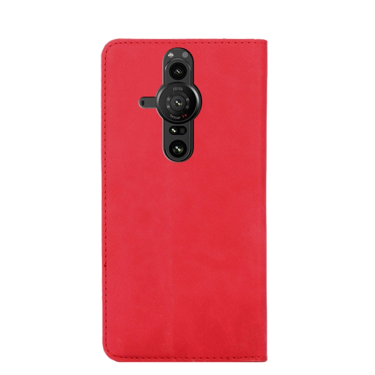 For Sony Xperia Pro-I Skin Feel Magnetic Horizontal Flip Leather Phone Case