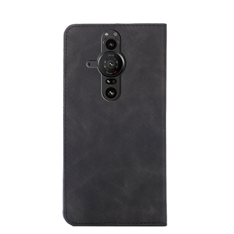 For Sony Xperia Pro-I Skin Feel Magnetic Horizontal Flip Leather Phone Case