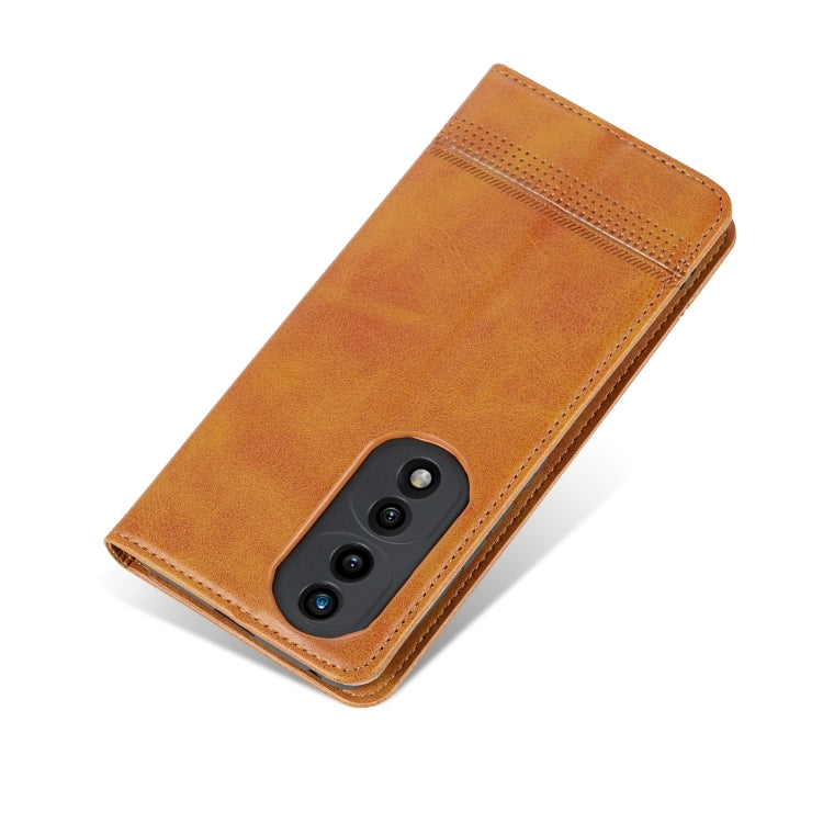 For Honor 70 AZNS Magnetic Calf Texture Flip Leather Phone Case