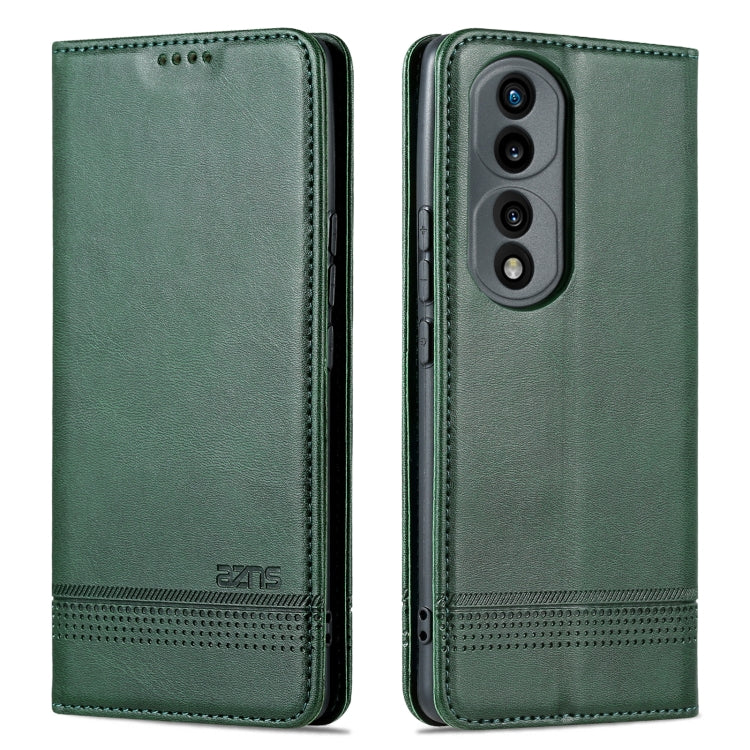 For Honor 70 AZNS Magnetic Calf Texture Flip Leather Phone Case