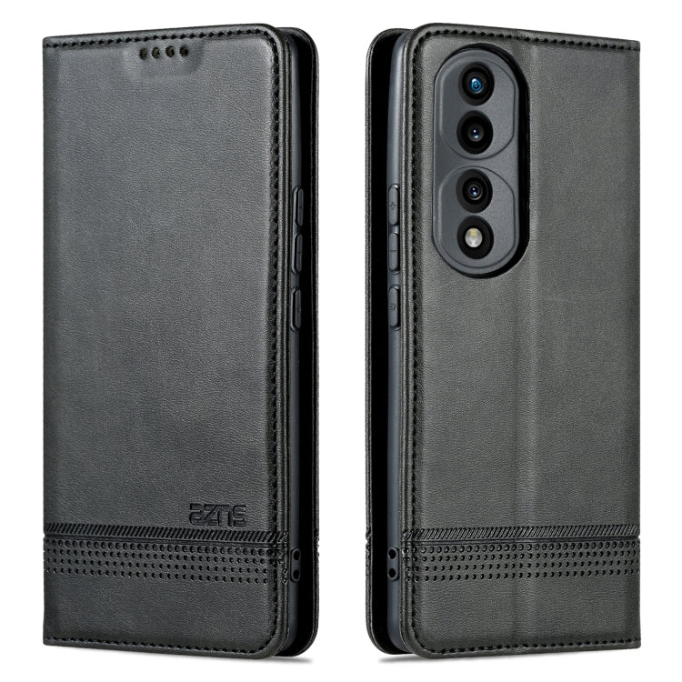 For Honor 70 AZNS Magnetic Calf Texture Flip Leather Phone Case
