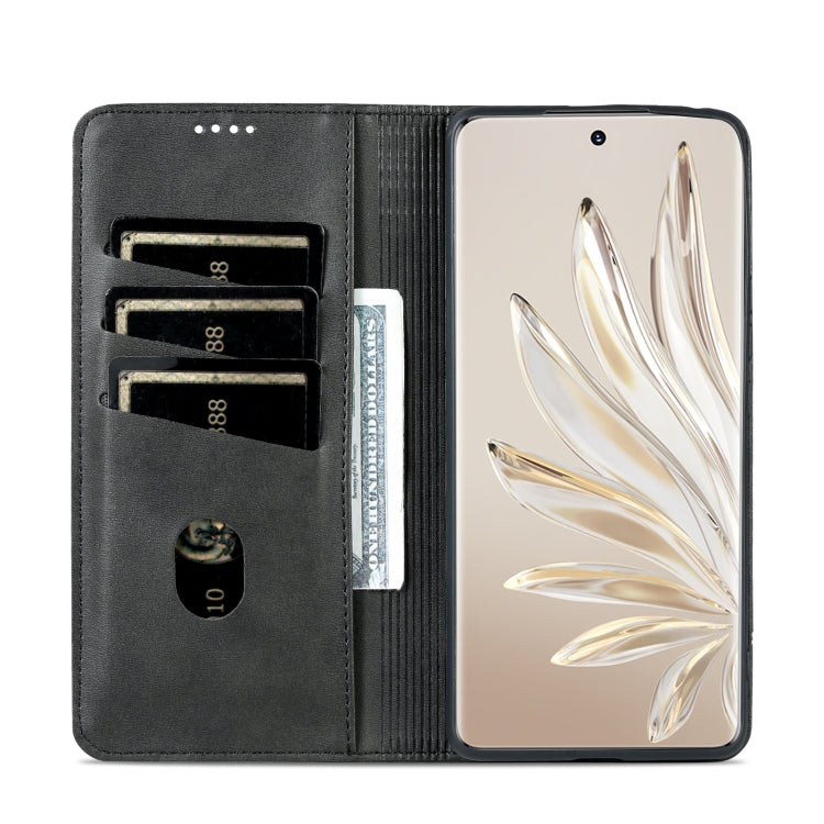 For Honor 70 AZNS Magnetic Calf Texture Flip Leather Phone Case