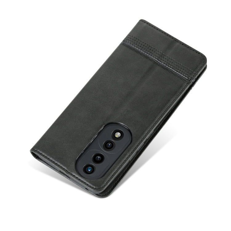 For Honor 70 AZNS Magnetic Calf Texture Flip Leather Phone Case