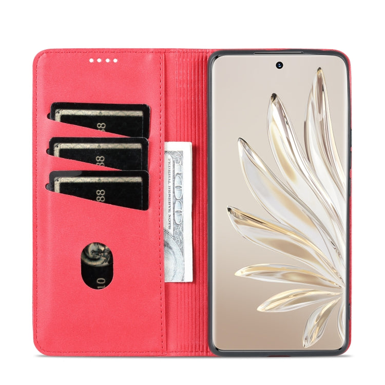 For Honor 70 AZNS Magnetic Calf Texture Flip Leather Phone Case