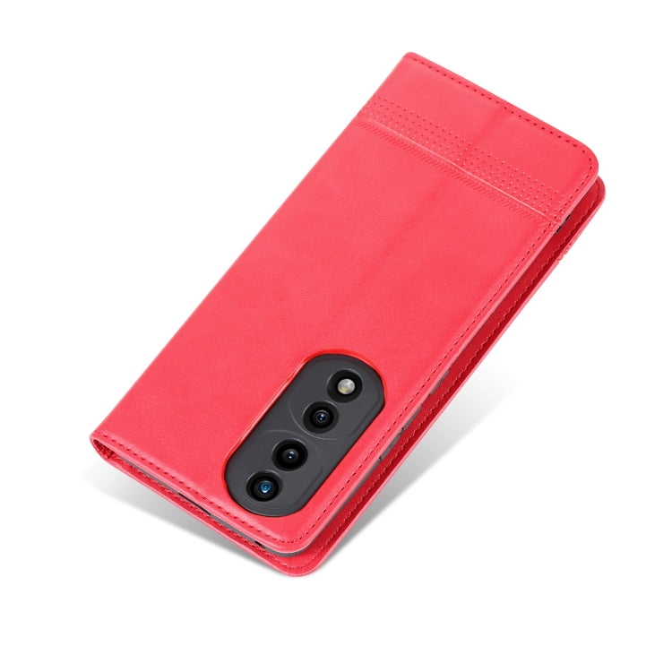 For Honor 70 AZNS Magnetic Calf Texture Flip Leather Phone Case