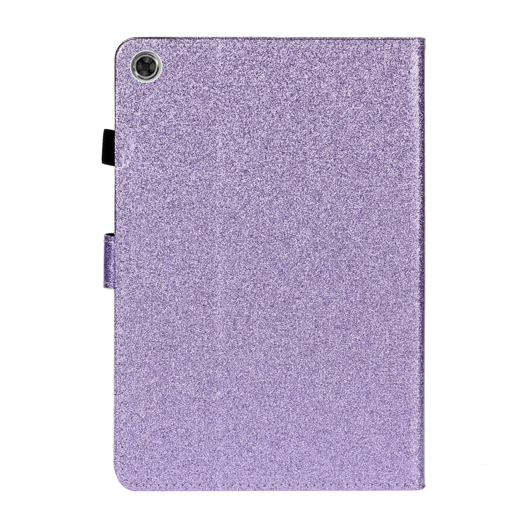 For Lenovo Tab M10 3rd Gen Varnish Glitter Powder Smart Leather Tablet Case
