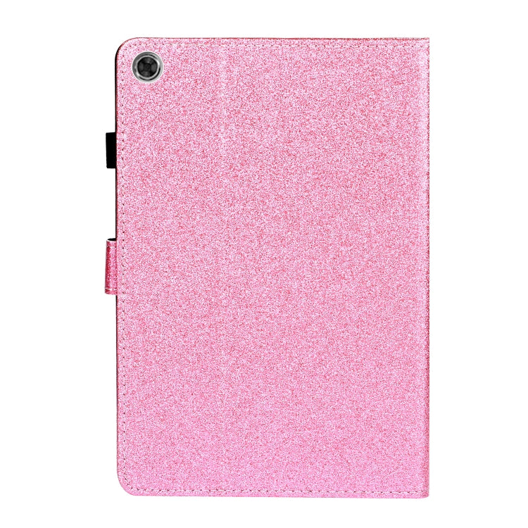 For Lenovo Tab M10 3rd Gen Varnish Glitter Powder Smart Leather Tablet Case
