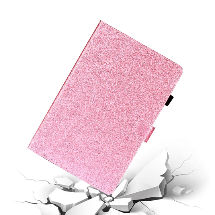For Lenovo Tab M10 3rd Gen Varnish Glitter Powder Smart Leather Tablet Case