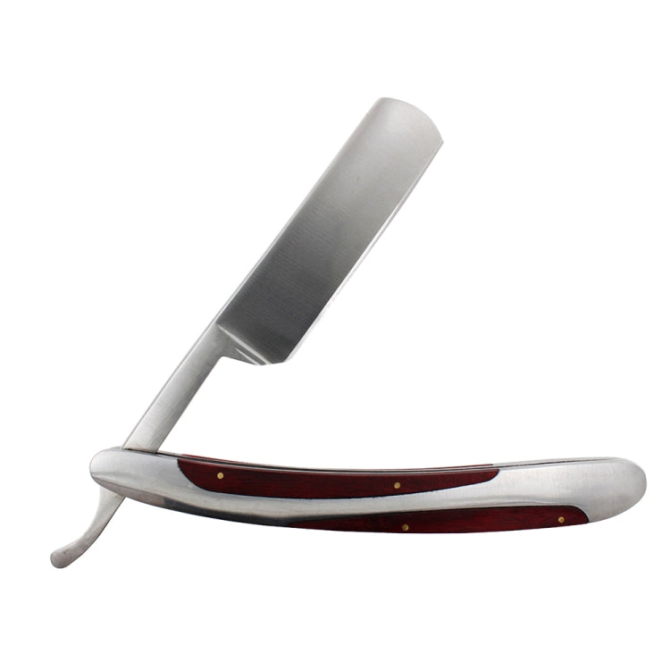Z-13 Retro Classic Stainless Steel Straight Edge Razor Folding Manual Shaving Shaver Beard Cutter(Heavy Metal)