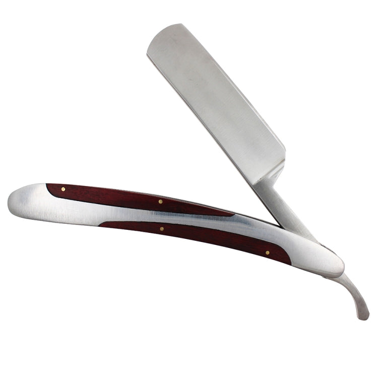 Z-13 Retro Classic Stainless Steel Straight Edge Razor Folding Manual Shaving Shaver Beard Cutter(Heavy Metal)