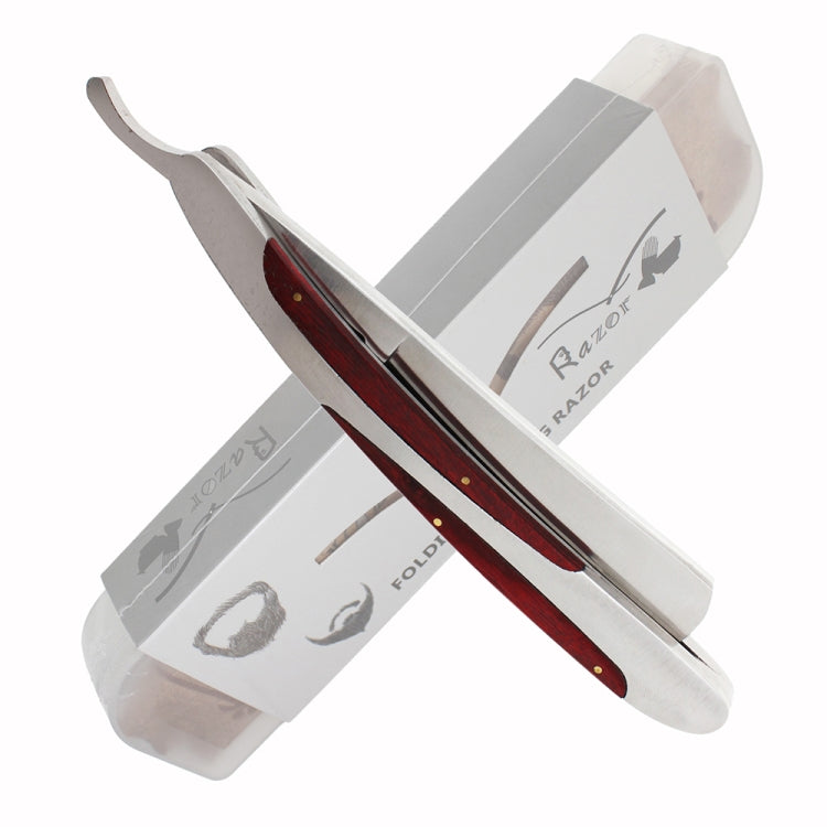 Z-13 Retro Classic Stainless Steel Straight Edge Razor Folding Manual Shaving Shaver Beard Cutter(Heavy Metal)