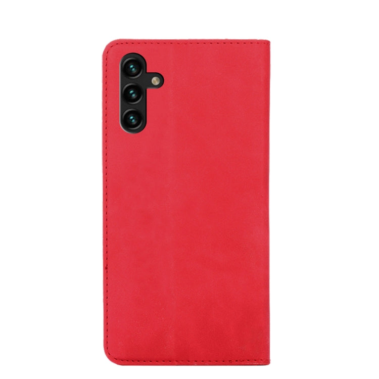 For Samsung Galaxy A13 5G Skin Feel Magnetic Horizontal Flip Leather Phone Case