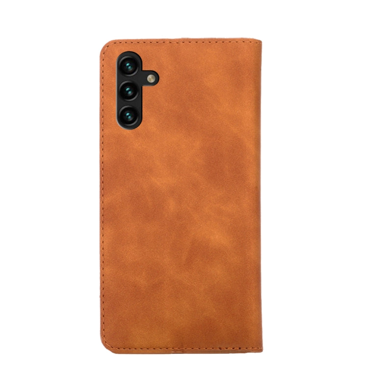 For Samsung Galaxy A13 5G Skin Feel Magnetic Horizontal Flip Leather Phone Case
