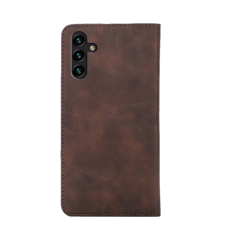 For Samsung Galaxy A13 5G Skin Feel Magnetic Horizontal Flip Leather Phone Case