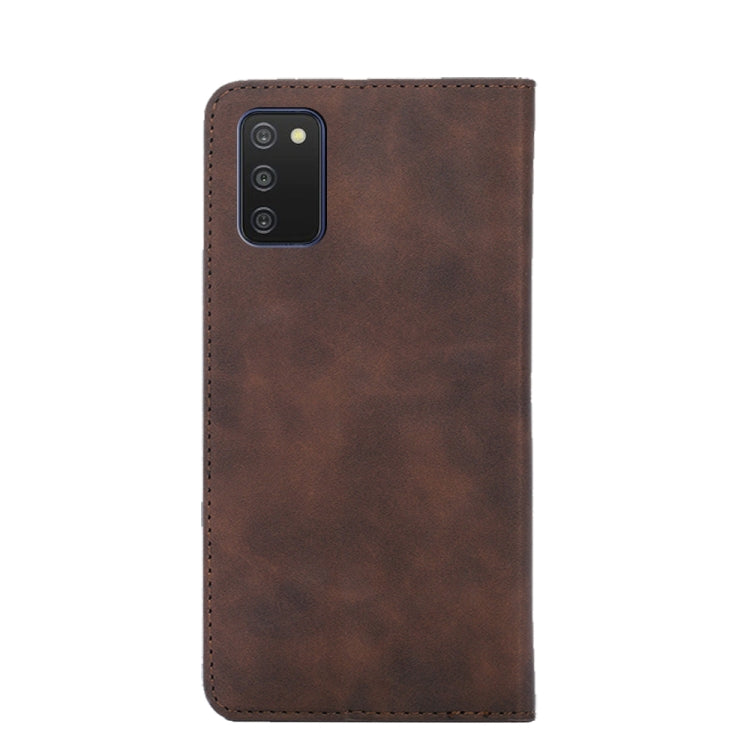For Samsung Galaxy A03s 164.2mm Skin Feel Magnetic Horizontal Flip Leather Phone Case