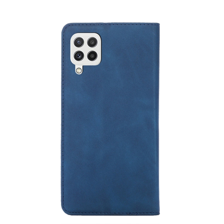 For Samsung Galaxy A22 4G Skin Feel Magnetic Horizontal Flip Leather Phone Case