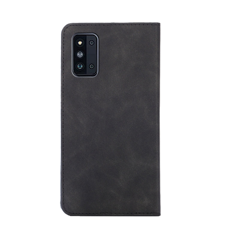 For Samsung Galaxy F52 5G Skin Feel Magnetic Horizontal Flip Leather Phone Case