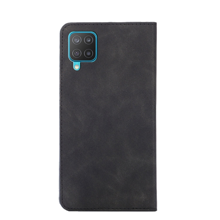 For Samsung Galaxy M12/F12 Skin Feel Magnetic Horizontal Flip Leather Phone Case